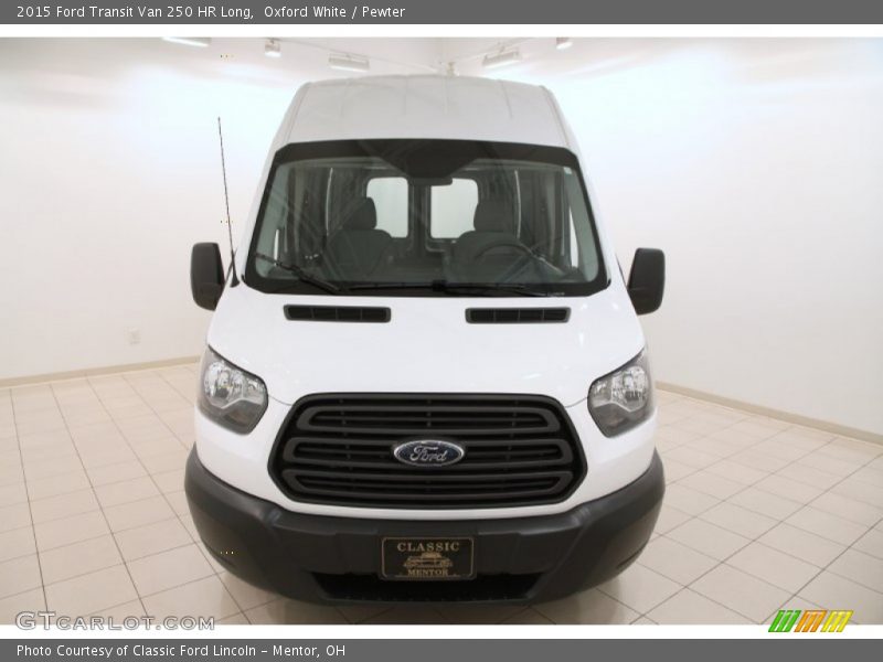Oxford White / Pewter 2015 Ford Transit Van 250 HR Long