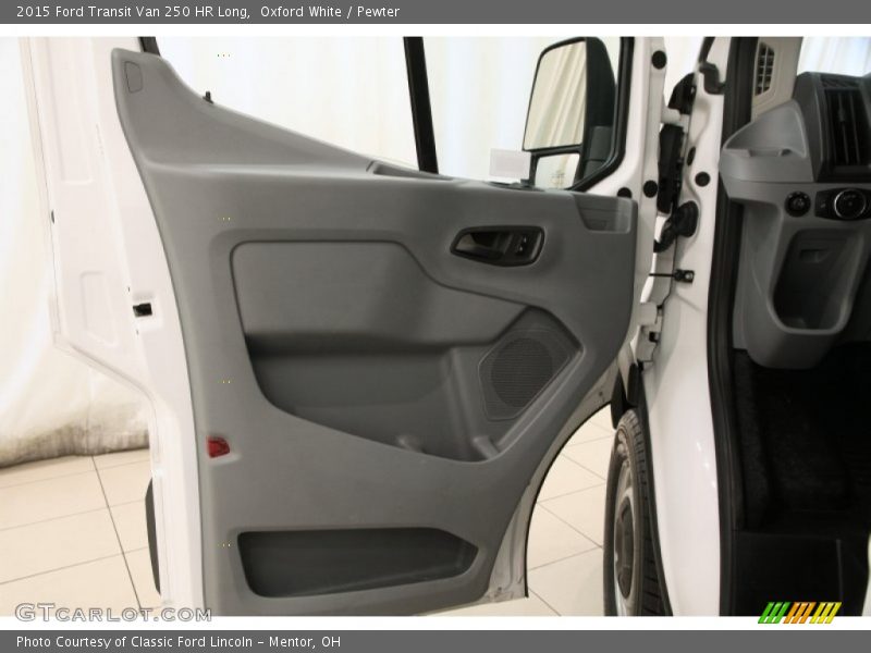 Oxford White / Pewter 2015 Ford Transit Van 250 HR Long