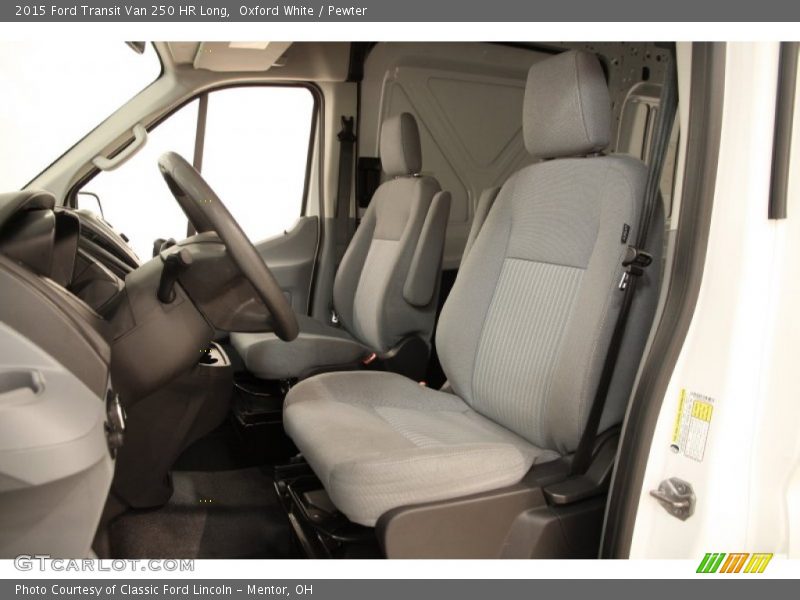 Oxford White / Pewter 2015 Ford Transit Van 250 HR Long