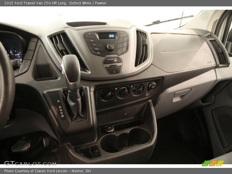 Oxford White / Pewter 2015 Ford Transit Van 250 HR Long