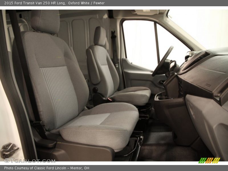 Oxford White / Pewter 2015 Ford Transit Van 250 HR Long