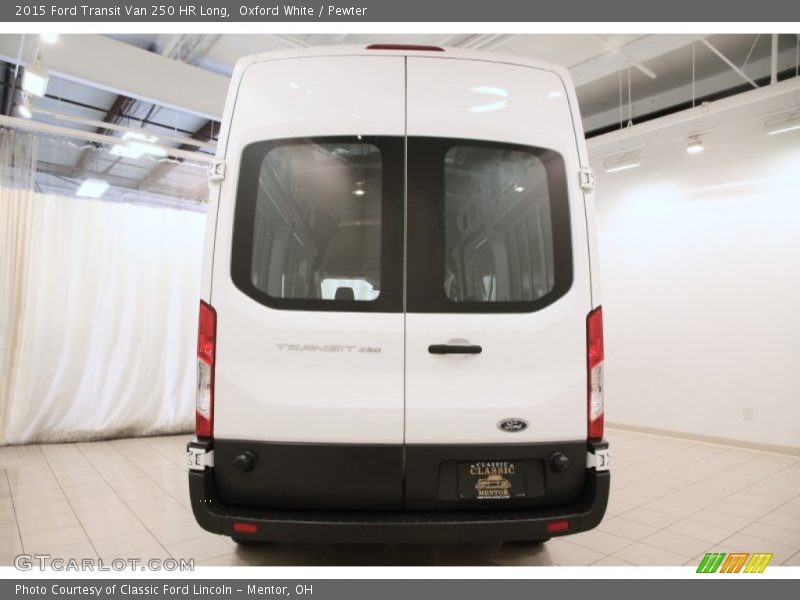 Oxford White / Pewter 2015 Ford Transit Van 250 HR Long