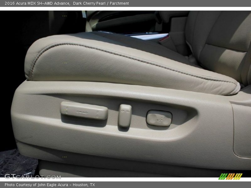 Dark Cherry Pearl / Parchment 2016 Acura MDX SH-AWD Advance