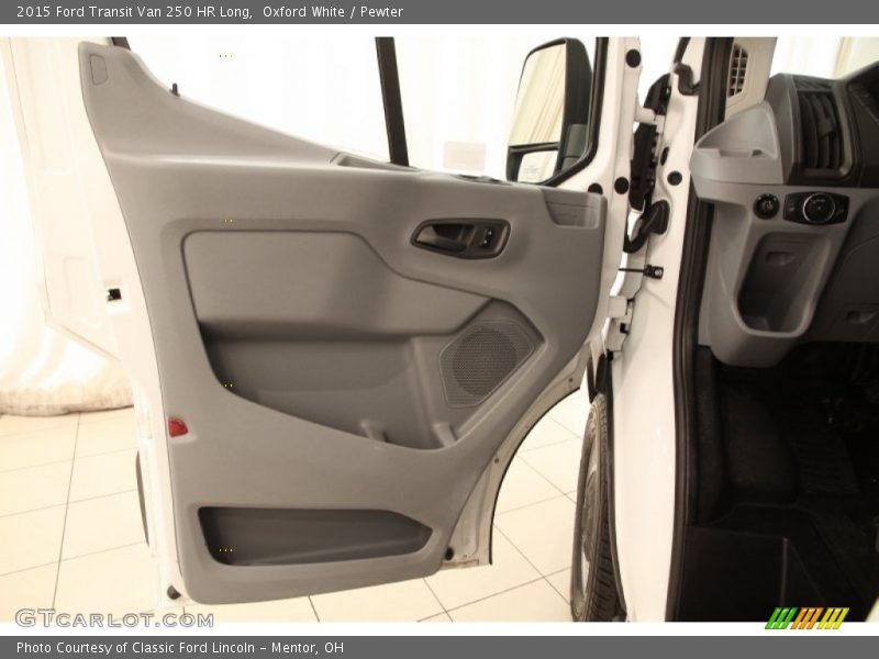 Oxford White / Pewter 2015 Ford Transit Van 250 HR Long
