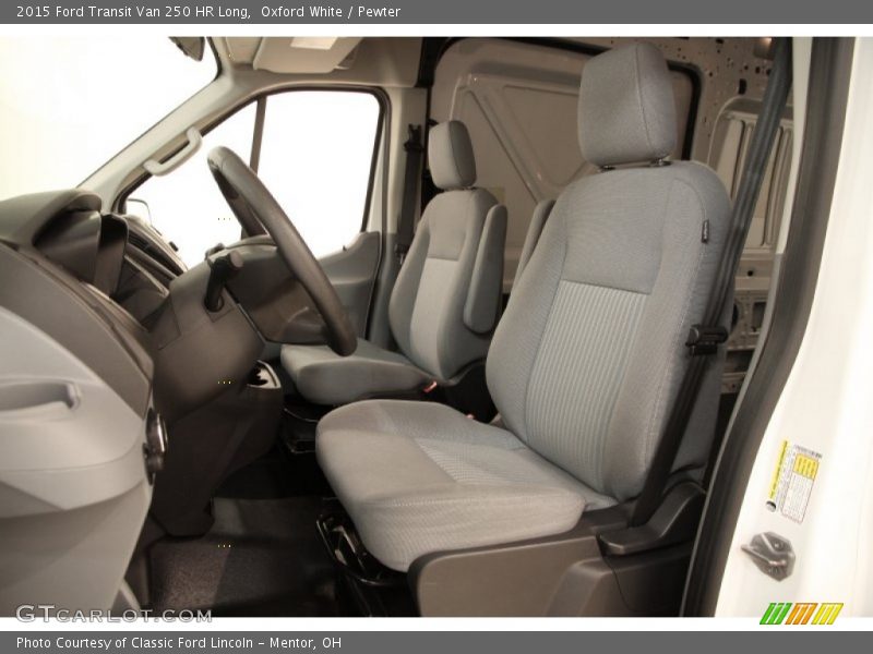 Oxford White / Pewter 2015 Ford Transit Van 250 HR Long