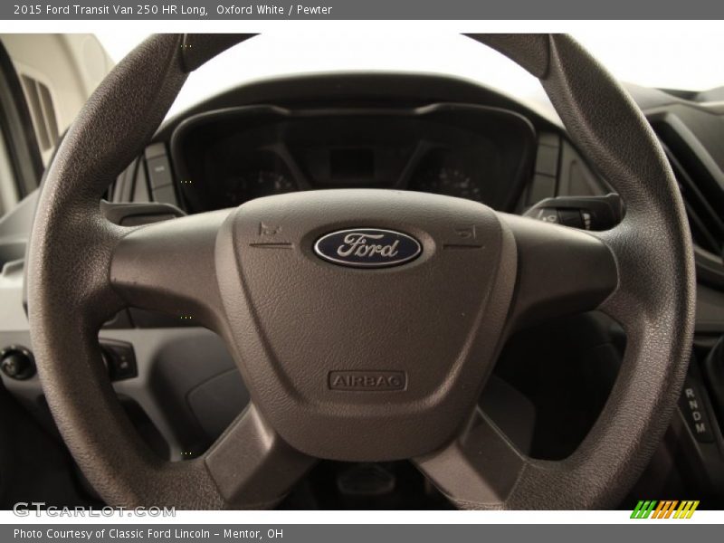 Oxford White / Pewter 2015 Ford Transit Van 250 HR Long