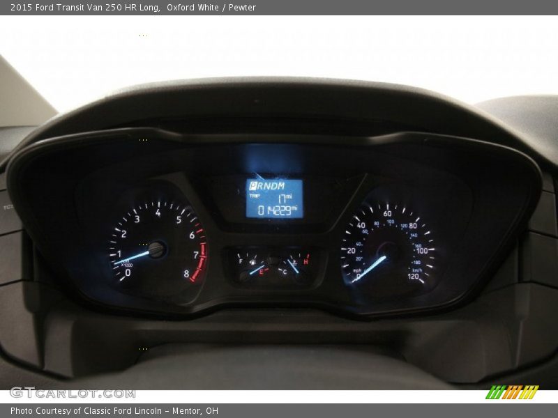 Oxford White / Pewter 2015 Ford Transit Van 250 HR Long
