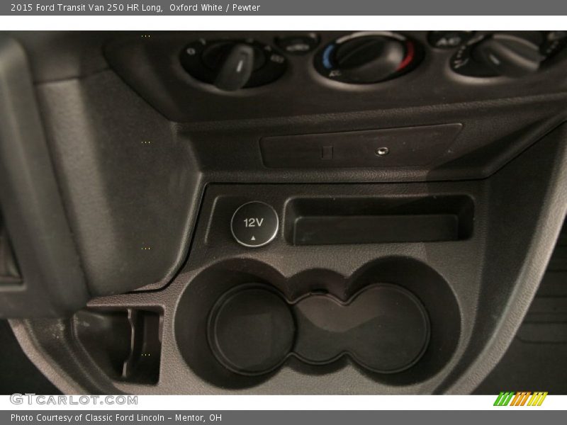 Oxford White / Pewter 2015 Ford Transit Van 250 HR Long