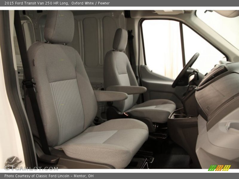 Oxford White / Pewter 2015 Ford Transit Van 250 HR Long