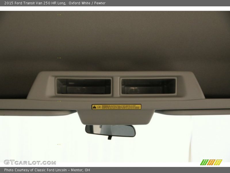 Oxford White / Pewter 2015 Ford Transit Van 250 HR Long