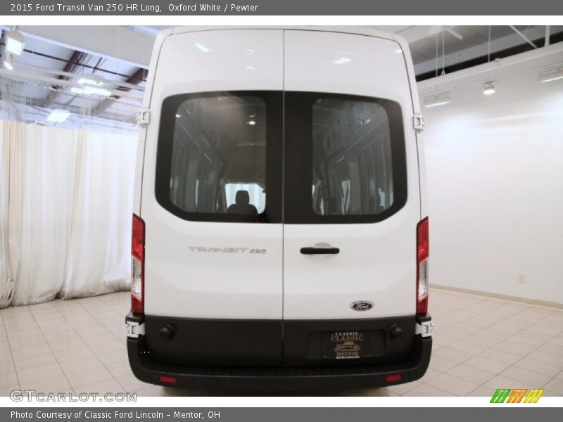 Oxford White / Pewter 2015 Ford Transit Van 250 HR Long