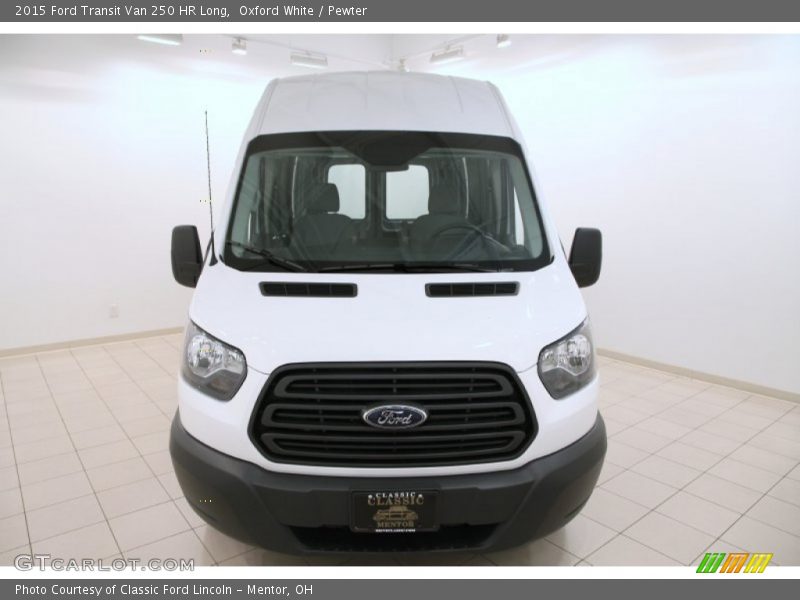 Oxford White / Pewter 2015 Ford Transit Van 250 HR Long
