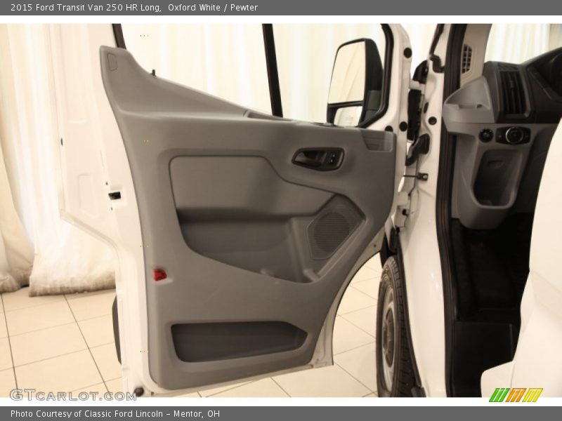Oxford White / Pewter 2015 Ford Transit Van 250 HR Long