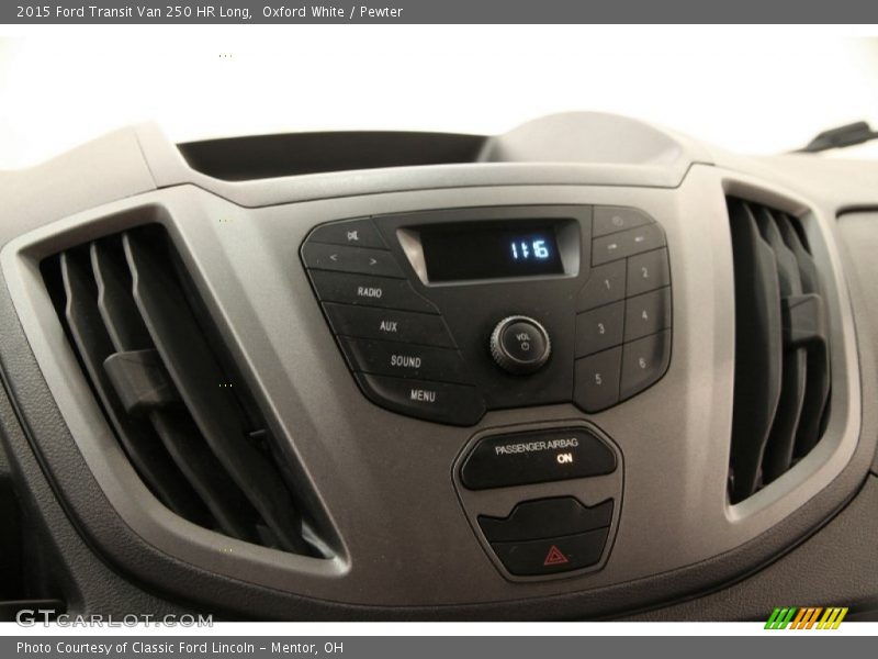 Controls of 2015 Transit Van 250 HR Long