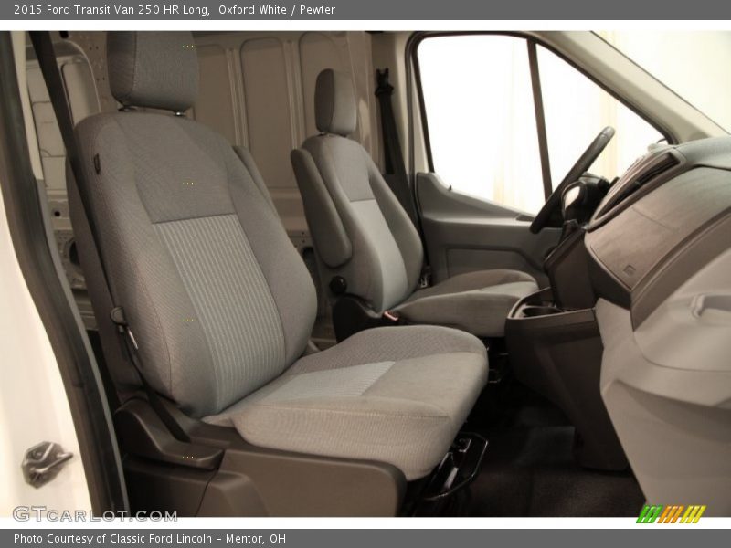 Oxford White / Pewter 2015 Ford Transit Van 250 HR Long