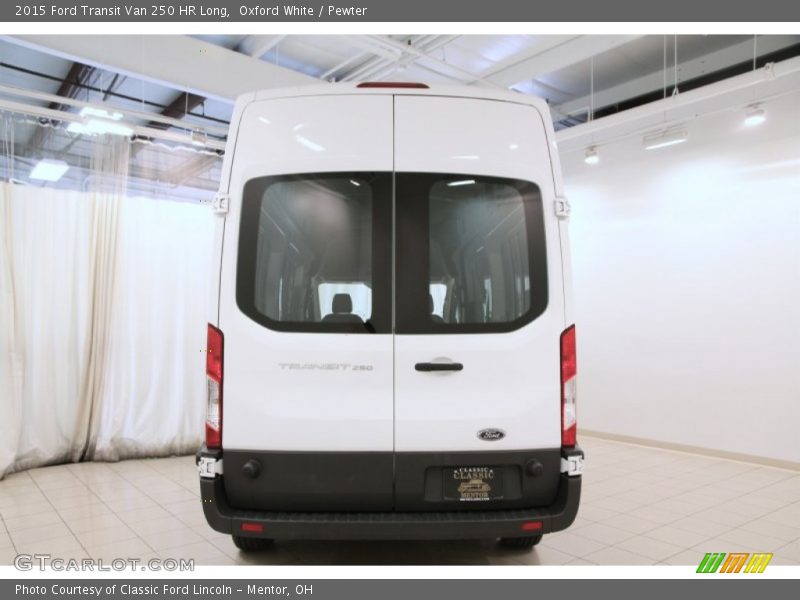 Oxford White / Pewter 2015 Ford Transit Van 250 HR Long