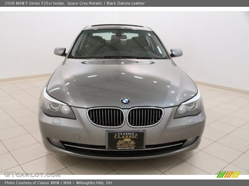 Space Grey Metallic / Black Dakota Leather 2008 BMW 5 Series 535xi Sedan