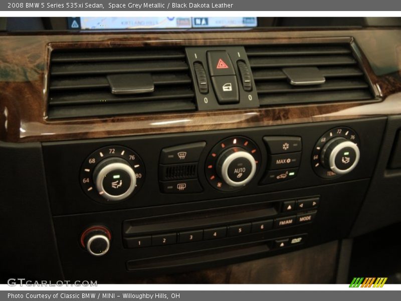 Space Grey Metallic / Black Dakota Leather 2008 BMW 5 Series 535xi Sedan