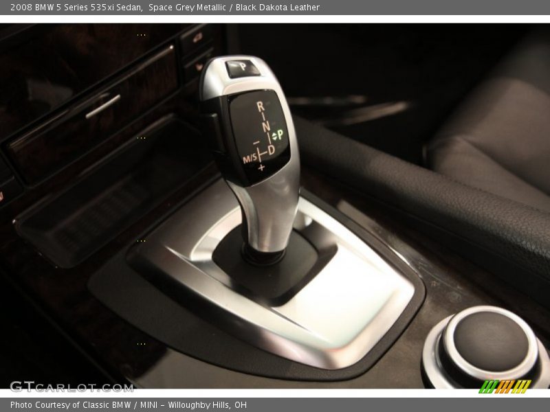Space Grey Metallic / Black Dakota Leather 2008 BMW 5 Series 535xi Sedan