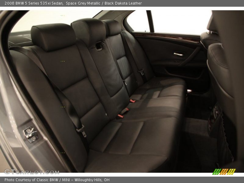 Space Grey Metallic / Black Dakota Leather 2008 BMW 5 Series 535xi Sedan
