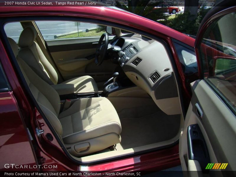 Tango Red Pearl / Ivory 2007 Honda Civic LX Sedan