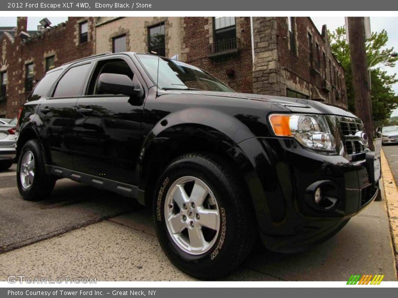 Ebony Black / Stone 2012 Ford Escape XLT 4WD