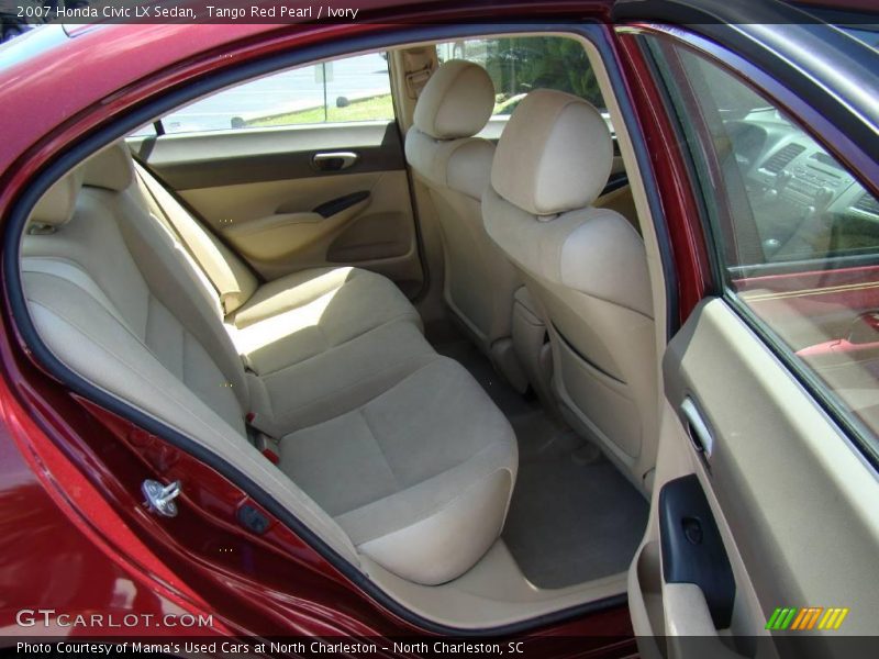 Tango Red Pearl / Ivory 2007 Honda Civic LX Sedan