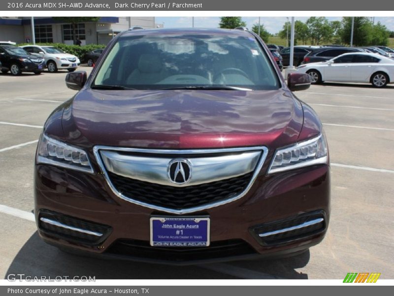 Dark Cherry Pearl / Parchment 2016 Acura MDX SH-AWD Advance