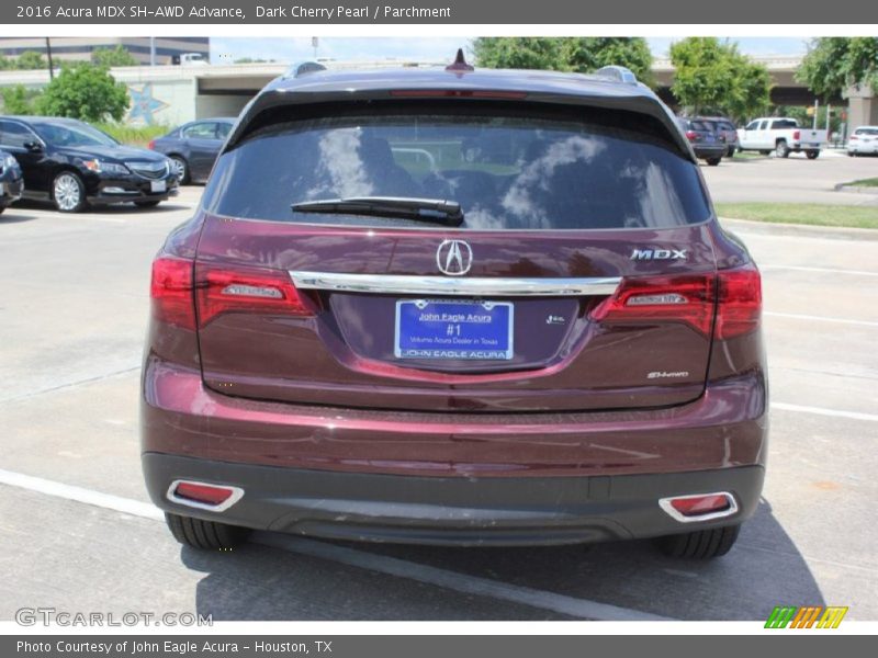 Dark Cherry Pearl / Parchment 2016 Acura MDX SH-AWD Advance
