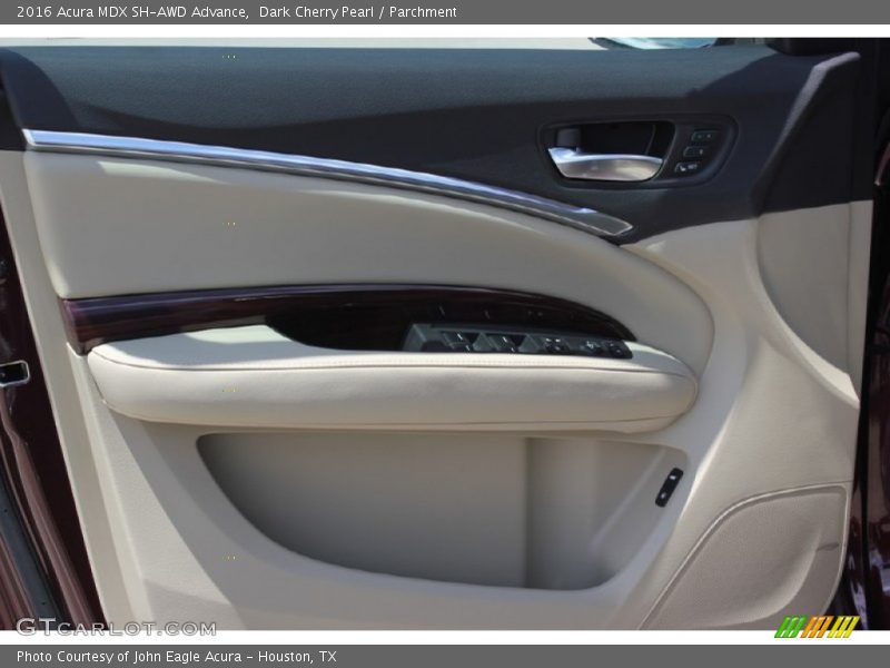 Dark Cherry Pearl / Parchment 2016 Acura MDX SH-AWD Advance