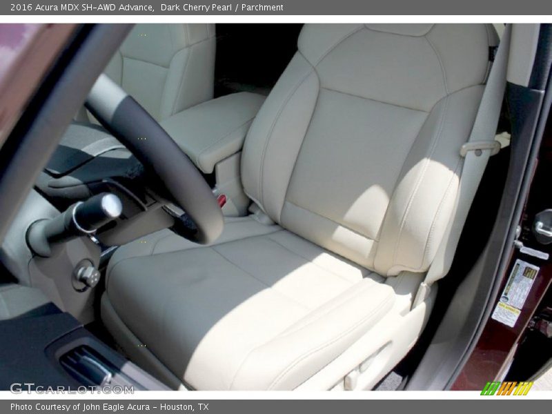 Dark Cherry Pearl / Parchment 2016 Acura MDX SH-AWD Advance