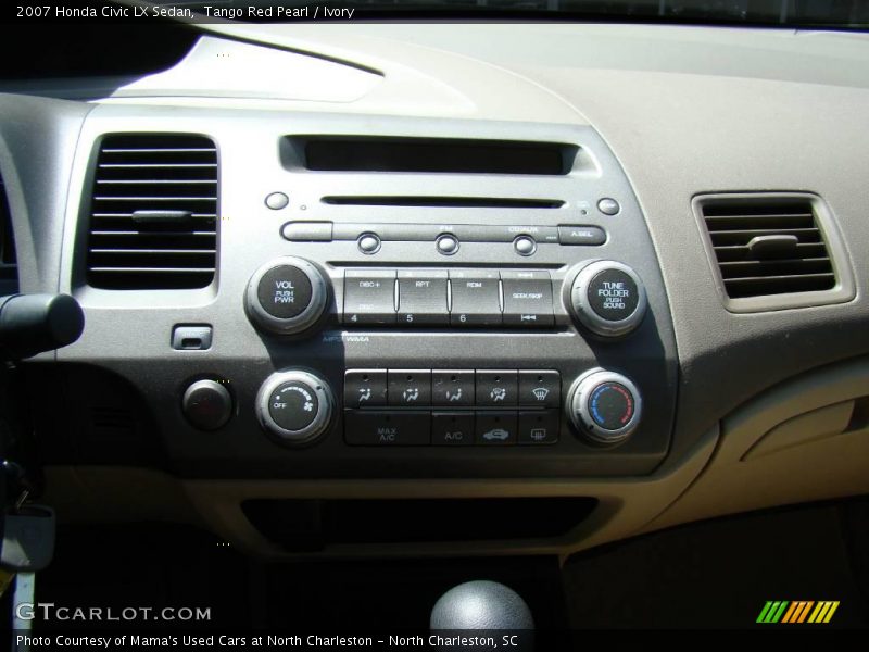 Tango Red Pearl / Ivory 2007 Honda Civic LX Sedan