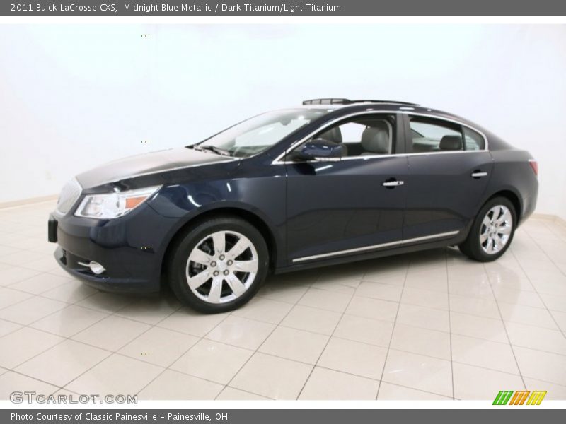 Midnight Blue Metallic / Dark Titanium/Light Titanium 2011 Buick LaCrosse CXS