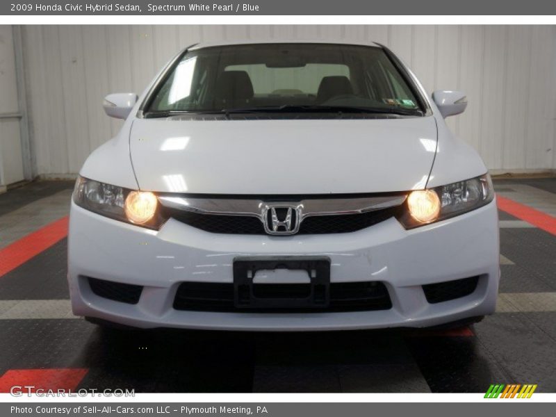 Spectrum White Pearl / Blue 2009 Honda Civic Hybrid Sedan