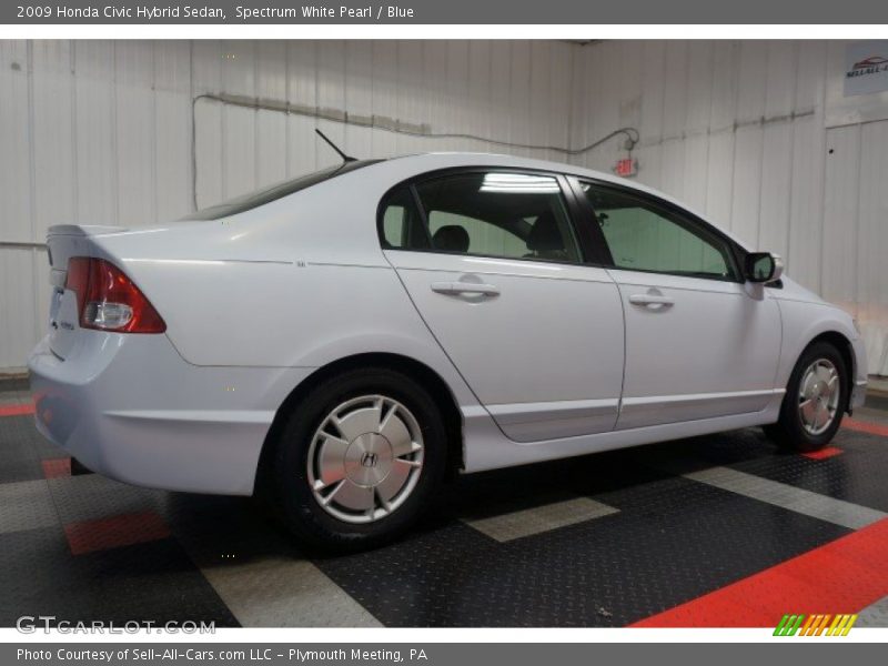 Spectrum White Pearl / Blue 2009 Honda Civic Hybrid Sedan