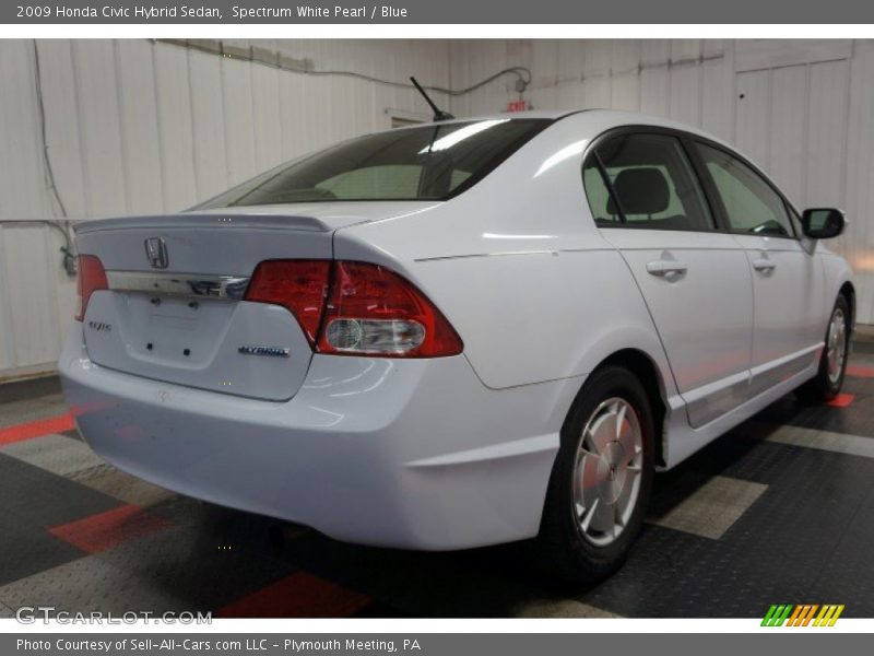 Spectrum White Pearl / Blue 2009 Honda Civic Hybrid Sedan