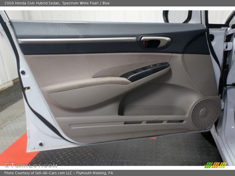 Spectrum White Pearl / Blue 2009 Honda Civic Hybrid Sedan