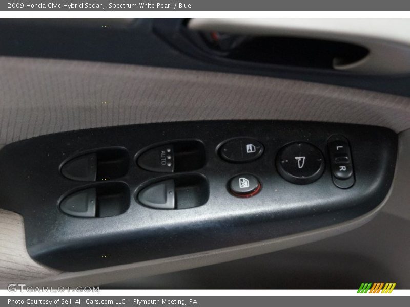 Spectrum White Pearl / Blue 2009 Honda Civic Hybrid Sedan