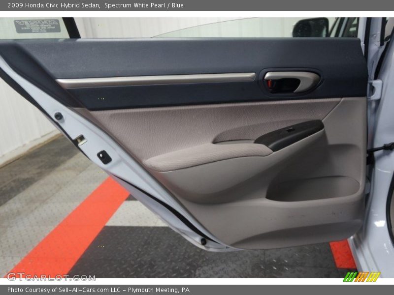 Spectrum White Pearl / Blue 2009 Honda Civic Hybrid Sedan