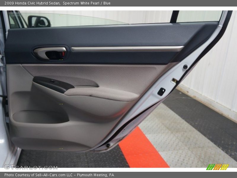 Spectrum White Pearl / Blue 2009 Honda Civic Hybrid Sedan