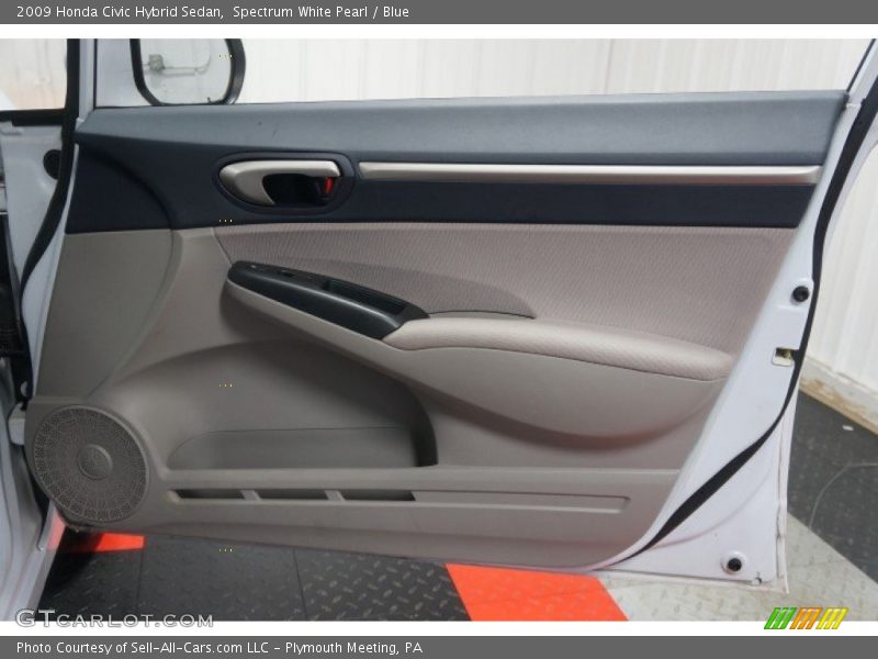 Spectrum White Pearl / Blue 2009 Honda Civic Hybrid Sedan