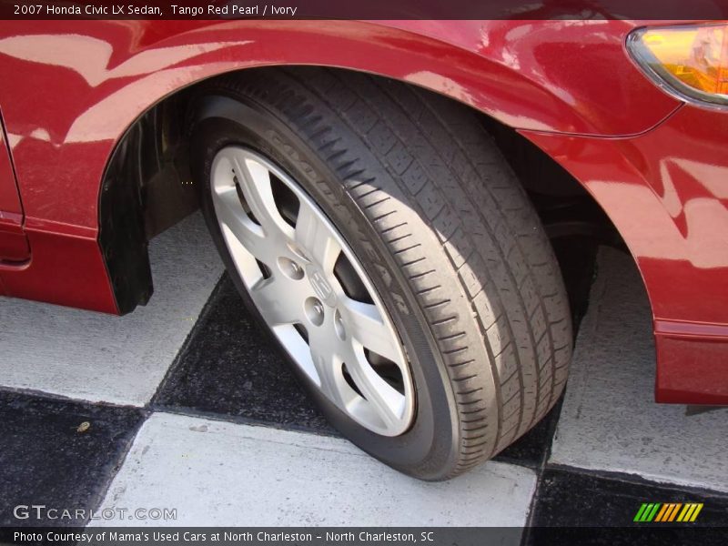 Tango Red Pearl / Ivory 2007 Honda Civic LX Sedan