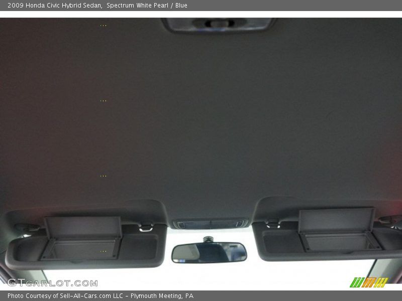 Spectrum White Pearl / Blue 2009 Honda Civic Hybrid Sedan