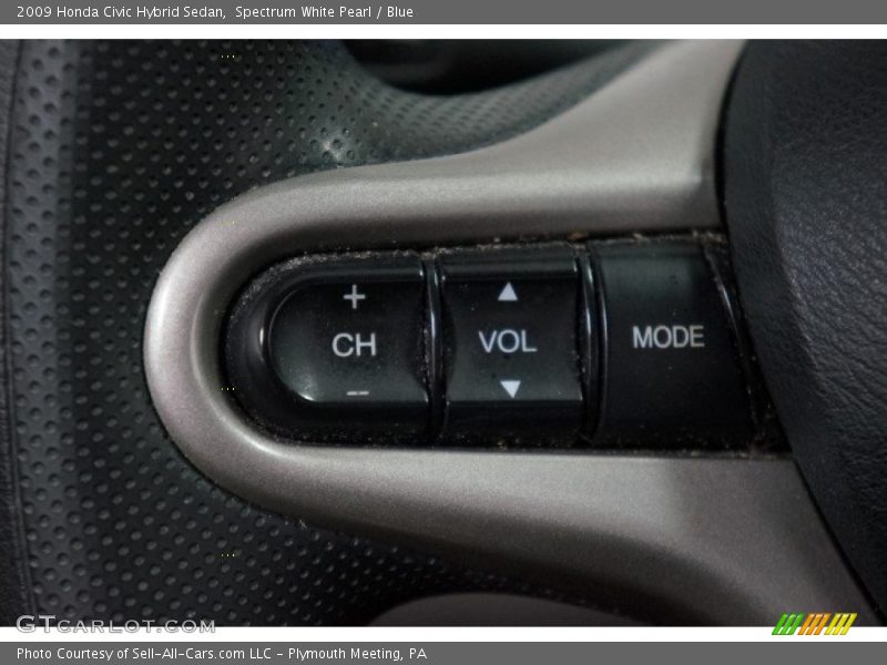 Spectrum White Pearl / Blue 2009 Honda Civic Hybrid Sedan