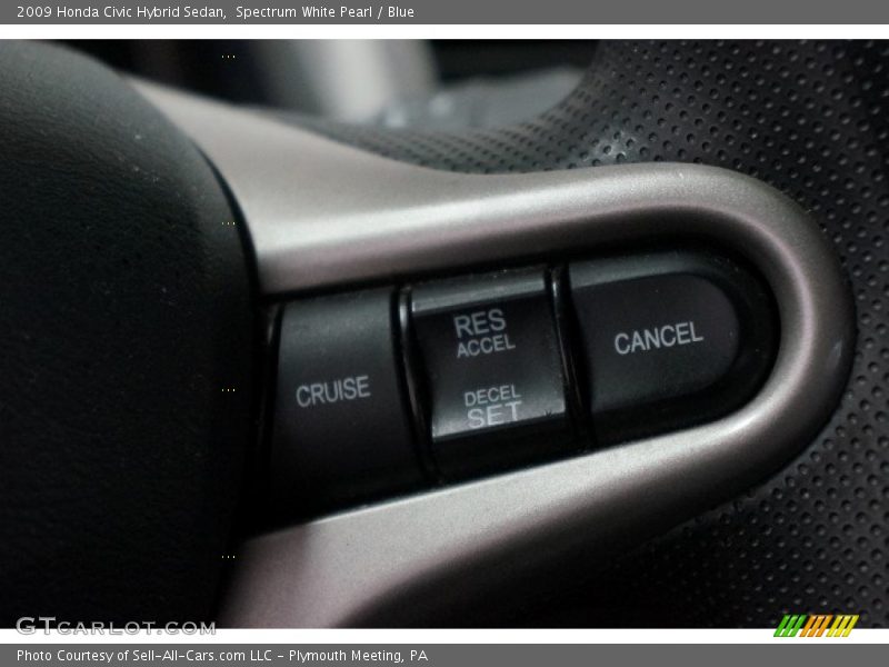 Spectrum White Pearl / Blue 2009 Honda Civic Hybrid Sedan