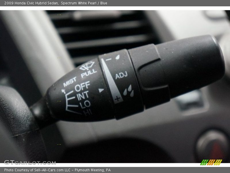 Spectrum White Pearl / Blue 2009 Honda Civic Hybrid Sedan