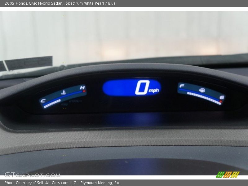 Spectrum White Pearl / Blue 2009 Honda Civic Hybrid Sedan
