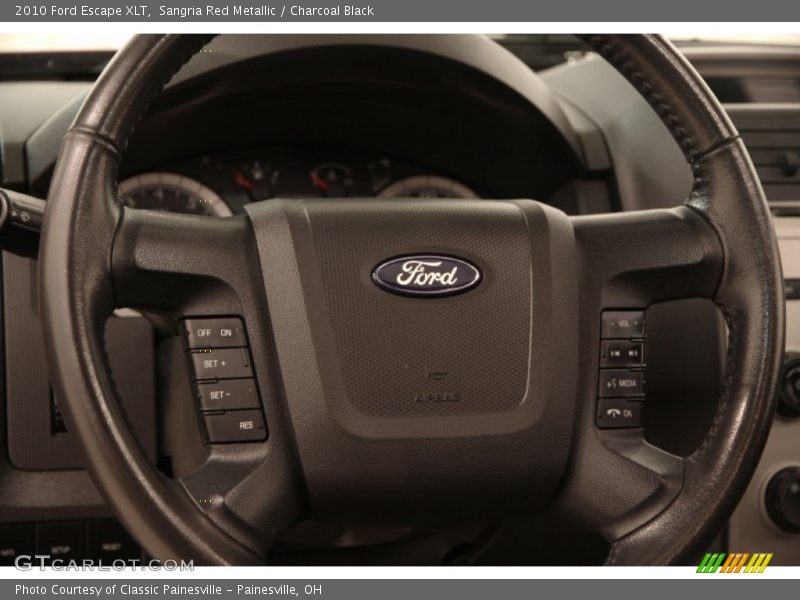 Sangria Red Metallic / Charcoal Black 2010 Ford Escape XLT