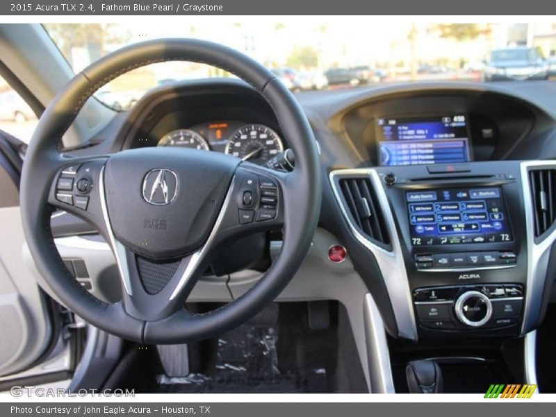 Fathom Blue Pearl / Graystone 2015 Acura TLX 2.4