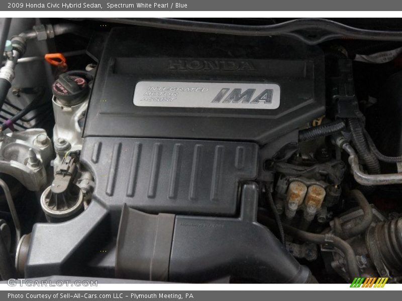 Spectrum White Pearl / Blue 2009 Honda Civic Hybrid Sedan